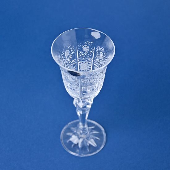 Likérka na nožce 80 ml, brus Klasik 500PK, 15 cm, Crystal Bohemia