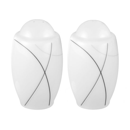 Salt and pepper shaker, Trio 71381 Highline, Seltmann Porcelain