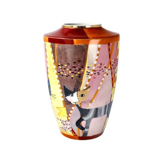 Váza Sottosopra, 16 / 16 / 24 cm, porcelán, R. Wachtmeister, Kočky Goebel