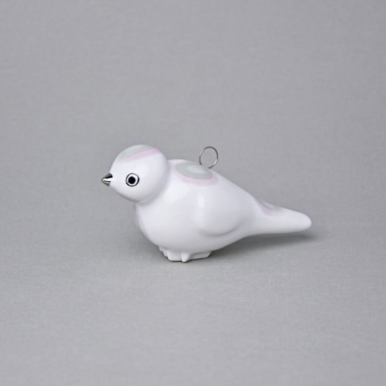 Porcelain Decoration - Bird, 11,5 x 6 x 5 cm, Diff. colors, Goldfinger porcelain