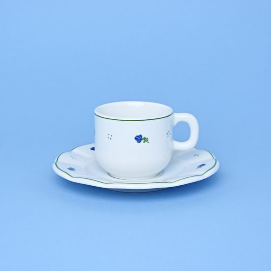 Saucer 17 cm, Benedikt blue flowers, G. Benedikt 1882