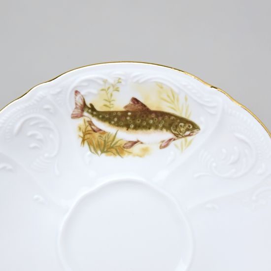 Coffee set for 6 pers., Thun 1794 Carlsbad porcelain, BERNADOTTE fishing