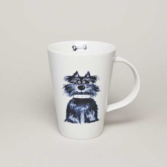 Hrnek Monza 0,35 l - pejsek kníráč, 12 cm, Český porcelán a.s.