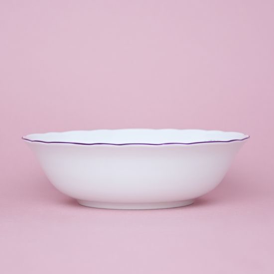 Mísa kulatá 21 cm, fialky, Český porcelán a.s.