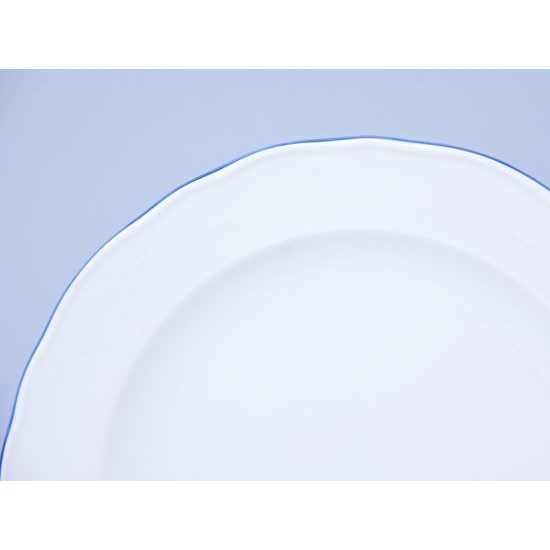 Plate dining 24 cm, blue line, Cesky procelan a.s.
