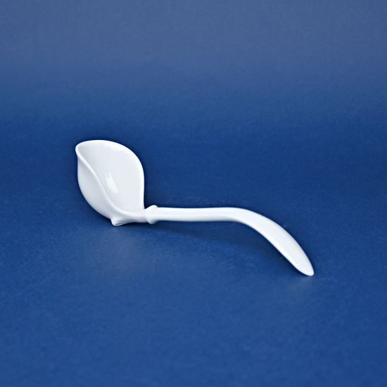 Spoon for 500 ml sauce boat, Thun 1794 Carlsbad porcelain, BERNADOTTE white