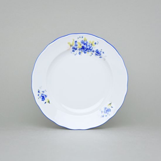 Plate dessert 19 cm, Forget-me-not, Cesky porcelan a.s.