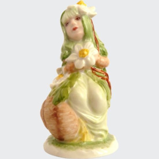Sasanka (Šnečí lidičky) 4,3 x 5,2 x 9,8 cm, Saxe, Porcelánové figurky Duchcov