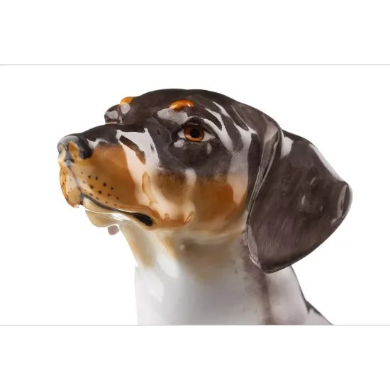 Badger dog 11 x 13,5 x 7,5 cm, Meissen porcelin figures