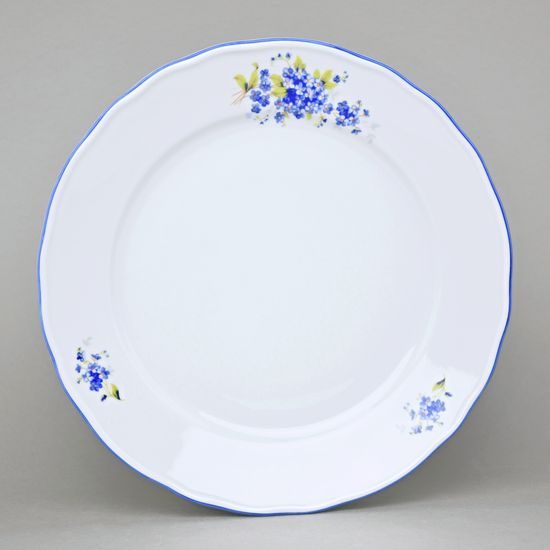 Dinner plate 26 cm, Forget-me-not, Český porcelán a.s.