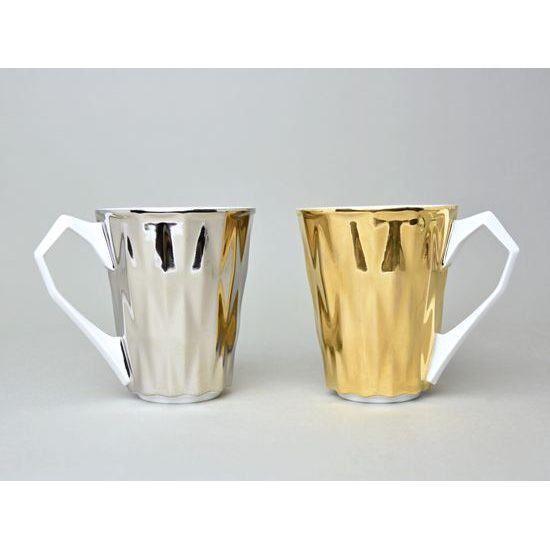 Hrnek 250 ml, Diamond Gold, porcelán Goldfinger