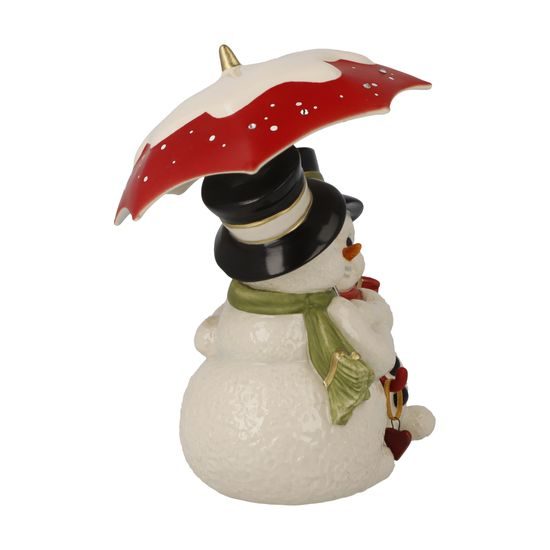 Snowmen figurine Winter Love 11 / 10 / 14.5cm, stoneware, Goebel