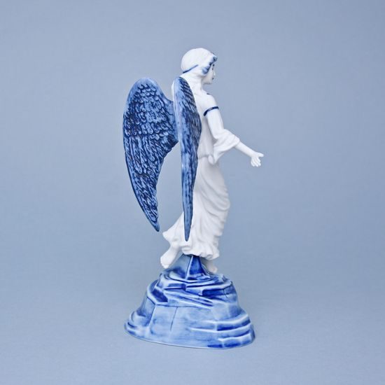 Angel on stand 22,5 cm + 6 cm stand, Original Blue Onion Pattern