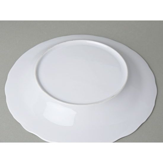 Dish round flat 31 cm, Verona (Ofelie) white, Moritz Zdekauer 1810