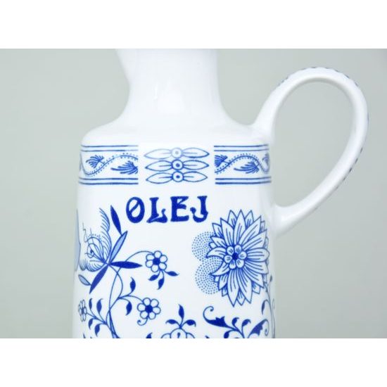 Karafa 0,5 l nápis OLEJ, Henrietta, Thun 1794, karlovarský porcelán