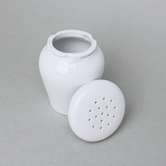 Dóza na moučkový cukr - sypátko 200 ml 10 cm, bílá, Český porcelán a.s.