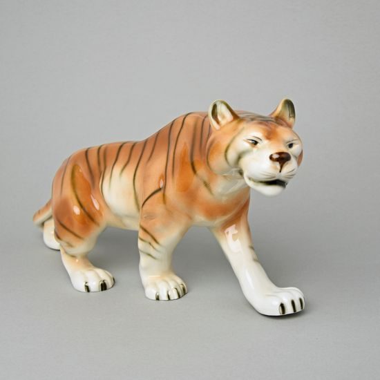 Tiger, ............cm, Luxor, Porcelain figures Duchcov