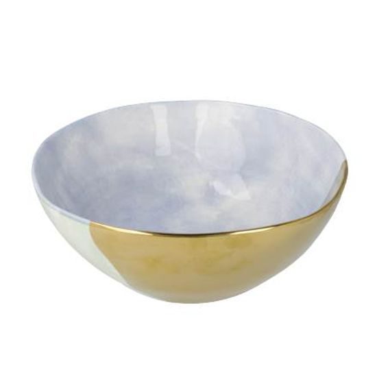 Mísa Barvy ráje 20 / 20 / 7,5 cm šedomodrozlatá, porcelán, Goebel