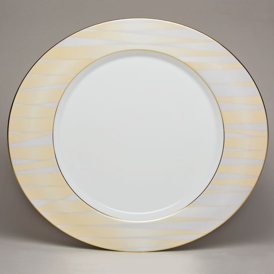 Plate flat 29 cm, Granat Marsala 3732, Tettau Porcelain