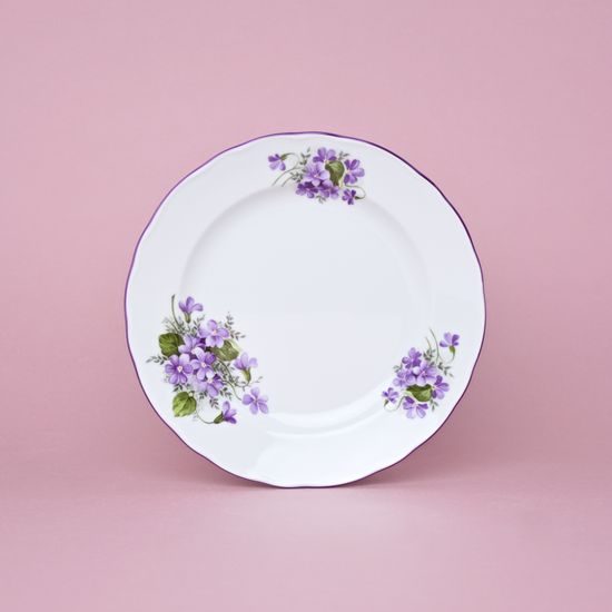 Plate dessert 19 cm, Violet, Cesky porcelan a.s.