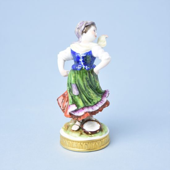 Girl with scarf 14 cm, Unterweissbacher porcelain