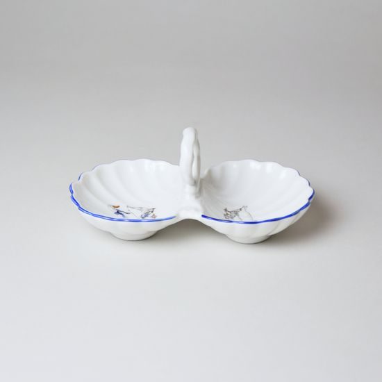 Salt/pepper bowl 12 cm, Český porcelán a.s., goose