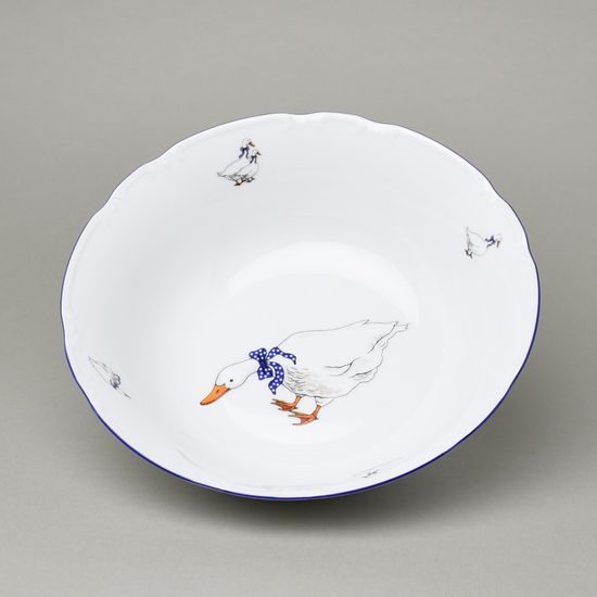 Constance Goose, Bowl 25 cm, Thun 1794, karlovarský porcelán