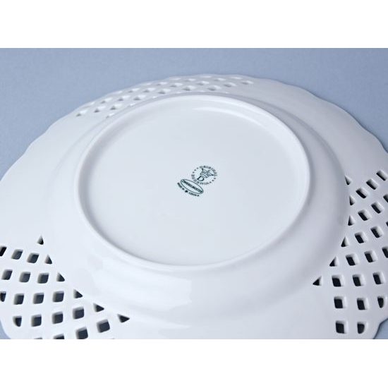 Plate perforated 27 cm, Original Blue Onion Pattern