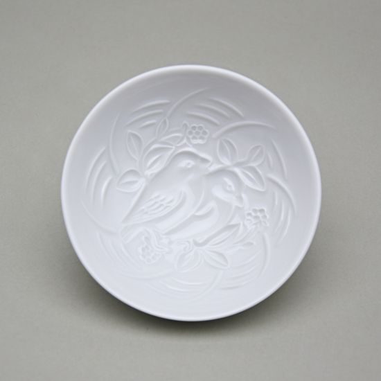 Miska na puding - ptáčci 11,3 cm, Bílý porcelán, Český porcelán a.s.
