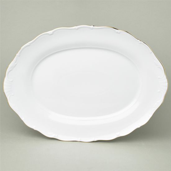 Platter oval 36 cm, HC001 gold, Haas a Czjzek