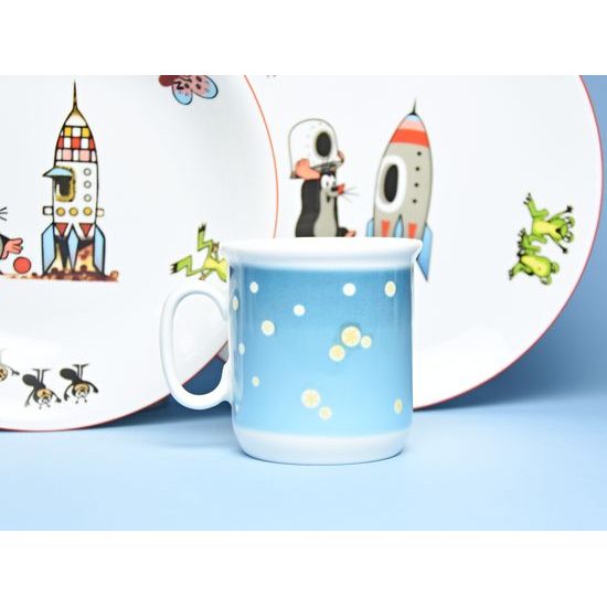 Children's set "Mole and Spaceship", Thun 1794 Carlsbad porcelain