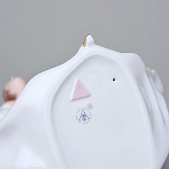 Dívka Rokoko, 17 x 11 x 19,5 cm, Isis, Porcelánové figurky Duchcov