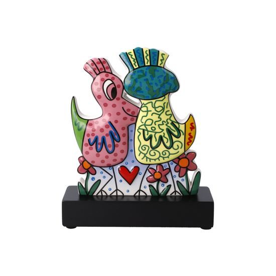 Figurine James Rizzi - Love Birds, 14 / 5 / 16,5 cm, Porcelain, Goebel