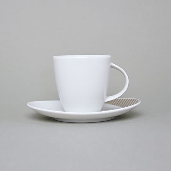 26805: Cup 140 ml plus saucer 140 mm, Thun Carlsbad porcelain, Loos