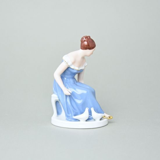 Cindrella 10,5 x 7,0 x 14 cm, luxor, Porcelain figures Duchcov