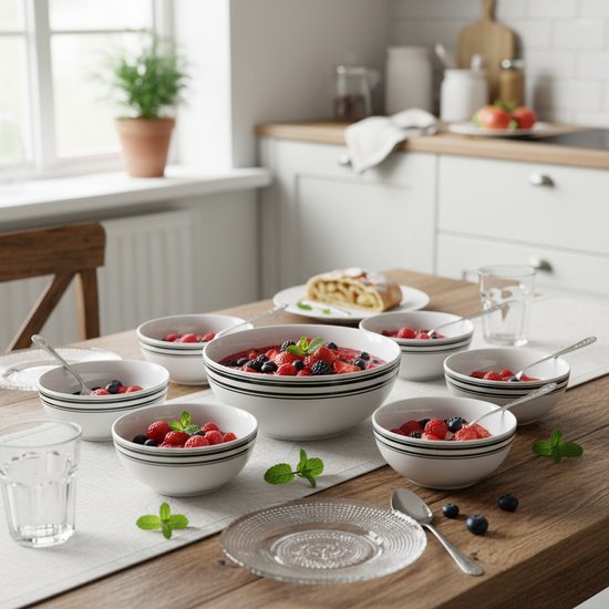 Kompotová sada pro 6 osob, Thun 1794, karlovarský porcelán Sylvie 80411