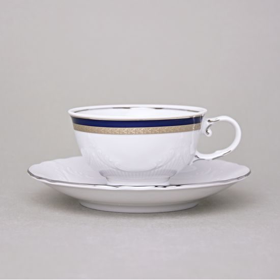 Vicomte 92018: Cup low 210 ml plus saucer 161 mm, Thun 1794 Carlsbad porcelain