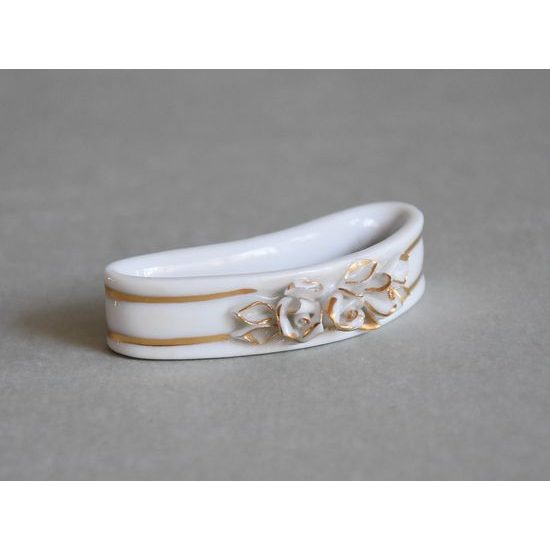 Ring of Serviettes, 5,4 x 1,3 x 3,7 cm, White + Gold, Porcelain Figures Duchcov