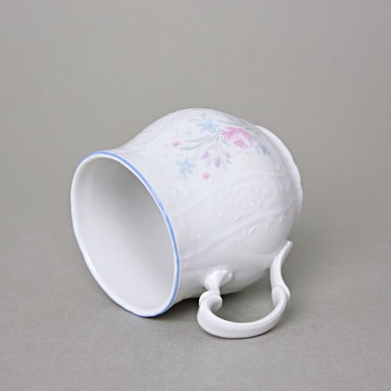 Mug Jonas 310 ml, Thun 1794 Carlsbad porcelain, BERNADOTTE blue-pink flowers