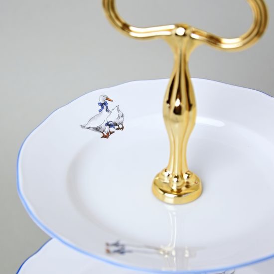 3-compartment dish, Goose, Golden Stick 36 cm, Cesky porcelan a.s.