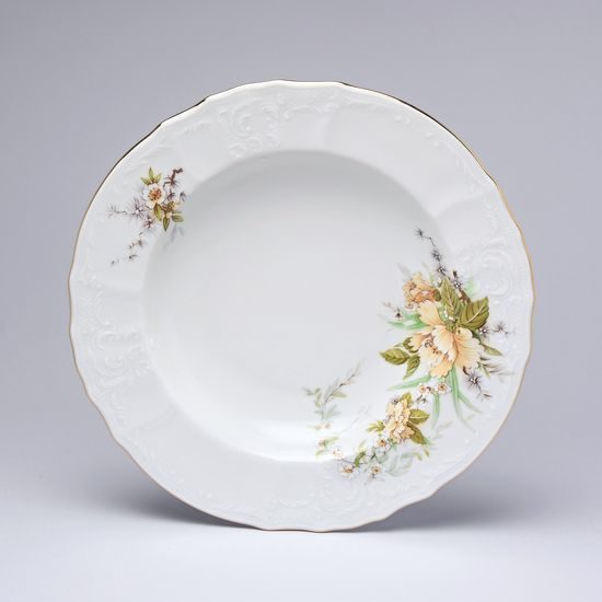 Plate deep 23 cm, Thun 1794 Carlsbad porcelain, BERNADOTTE 023011