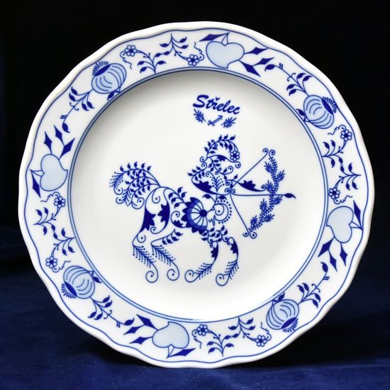 Plate dining 24 cm, Sagittarius, (wall plate too), Original Blue Onion Pattern