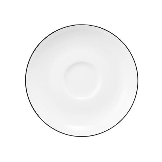 Saucer 12 cm, Lido Black Line, Seltmann Porcelain