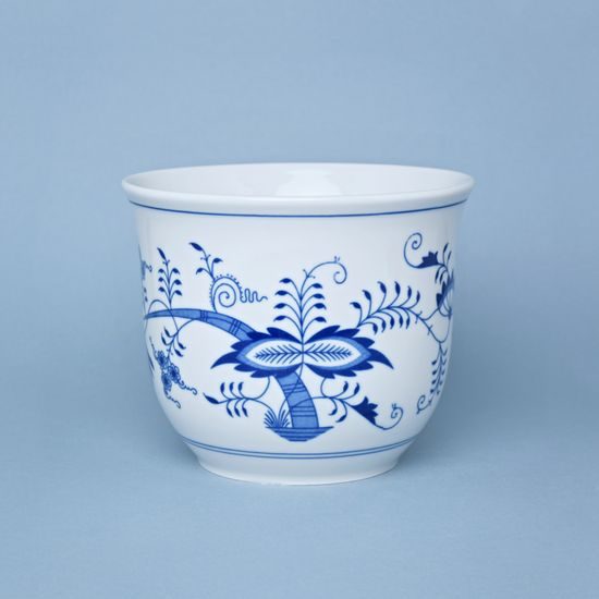 Květináč bez uch, bez nožky pr.19 cm; v.15,8 cm, Cibulák, originální z Dubí