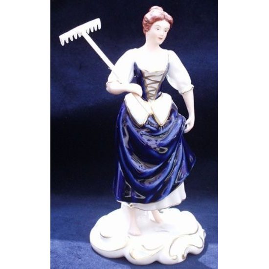 Gardener woman 8 x 7 x 15,5 cm, Porcelain Figures Duchcov