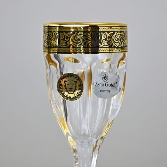 Astra Gold: Liqueur (shot) 50 ml footed, 1 pcs., Safari crystal, Lilit and Leo Golden Black decor