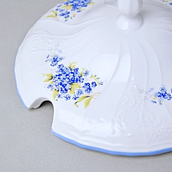 Víko k míse polévkové 2,5 l, Thun 1794, karlovarský porcelán, BERNADOTTE pomněnka