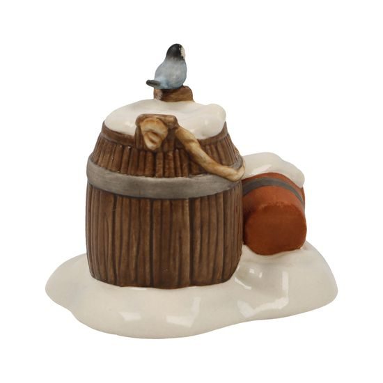 Sýkorka s ježkem v zimě, 7 / 6 / 5,5 cm, kamenina, Goebel