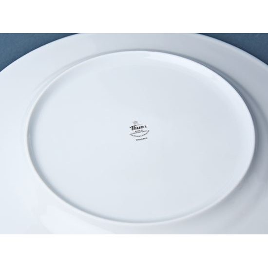 Dish round flat 30 cm, Thun 1794 Carlsbad porcelain, Opal 80446