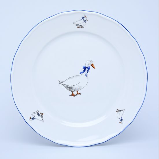 Plate dining 26 cm, Cesky porcelan a.s., Goose